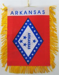Arkansas Window Hanging Flag - $3.90