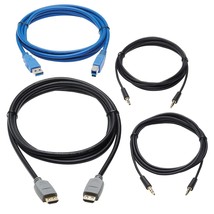 Tripp Lite HDMI KVM Cable Kit, 4K HDMI, USB 3.2 Gen 1, 3.5 mm Audio Jack... - $14.99