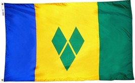 St. Vincent and the Grenadines - 5'X8' Nylon Flag - $146.40
