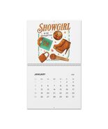 Showgirl Era Illustrations Lyrics  Wall Calendar 2026 | Retro Rodeo Theme - €21,47 EUR