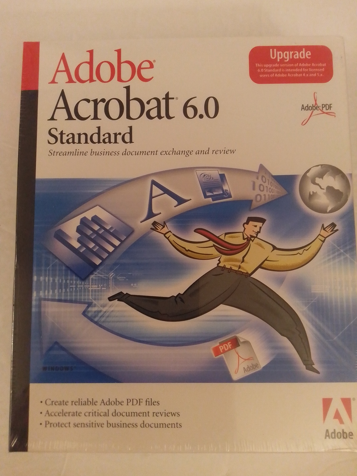 Adobe Acrobat 6.0 Standard Upgrade Edtion CD-ROM for Windows 98 to Vista Sealed - $49.99