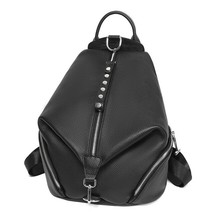 New Design Women Backpack Real Leather Large Travel Bag Anti-theft Schoolbag For - £77.32 GBP