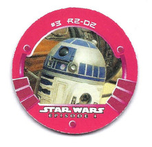 Star Wars Pogs Star Wars Episode 1 Set of 6 POGS, Star Wars Cup w/Lids w/Labels - £19.17 GBP