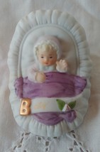 1983 Enesco Blonde Baby Growing Up Birthday Girl Figurine  - £6.21 GBP