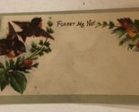 Forget Me Not Calling Card Victorian Trade Card  VTC1 - £3.90 GBP