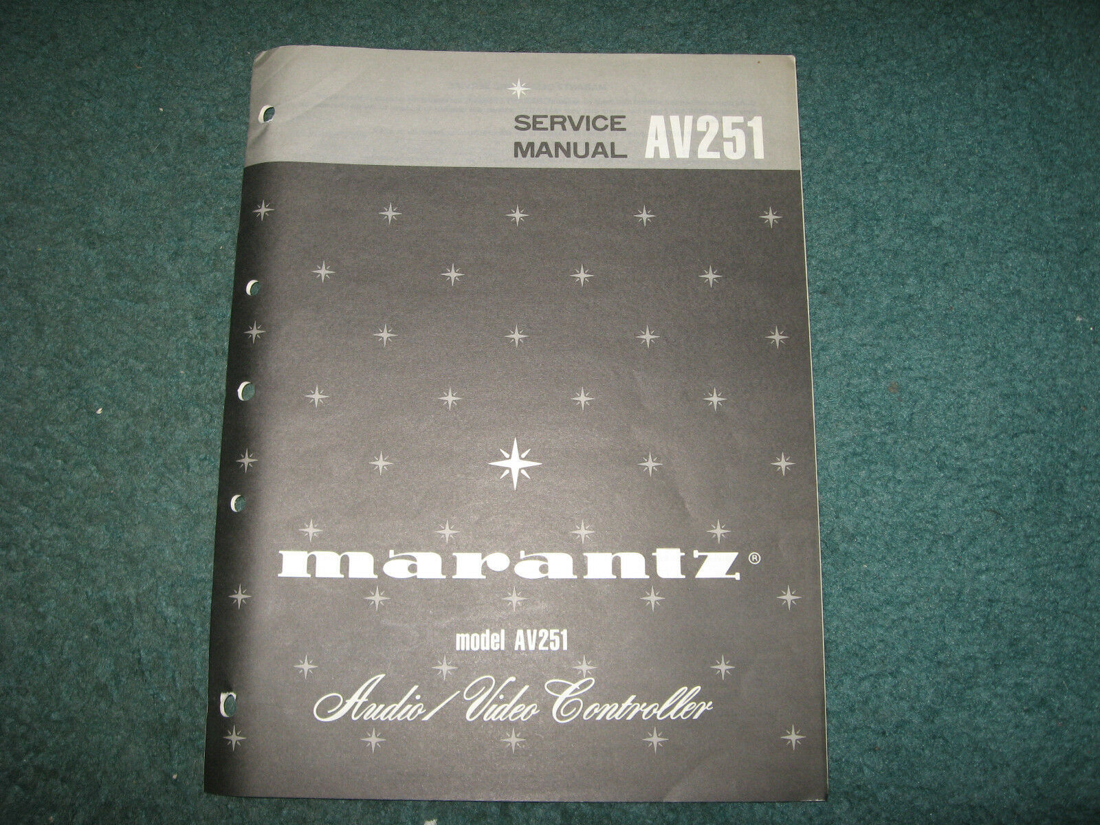 Marantz AV251 Audio Video Controller Service Manual 16 page Good Condition - $23.74