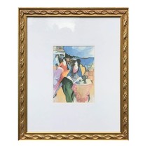 Itzchak Tarkay Tranquil Moment Women Cafe Signed Framed Matted Lithograph - £456.93 GBP