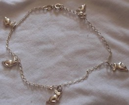 Silver rabbits anklet - $16.00