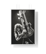 Jimmy Page on Stage, Led Zeppelin Poster, Zoso, Hard Rock, Jimmy Page Lover Gift - £36.26 GBP - £305.51 GBP