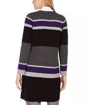 New Calvin Klein Gray Black Colorblock Long Open Front Cardigan Size Xl $118 - £46.06 GBP