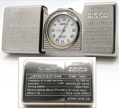 Zippo Time Tank Specifications Limited Pocket Clock Watch 1995 running  Rare - $137.61