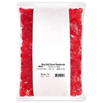 Albanese Confectionery Berry Red Gummi Raspberries, 5 Pound Bag - £38.94 GBP