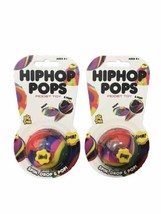 2 Pack Hip Hop Pops Fidget Toy Bouncing Bowl Multi Color Viral Jumping Ball - £7.57 GBP