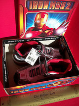 Marvel Heroes Avengers Boy Shoes 13.5 Iron Man Athletic Sneakers Superhero Box - £13.62 GBP