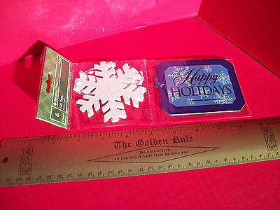 Home Holiday Gift Tags 6 Count Christmas Snowflake Present Wrapping Supp... - $1.89