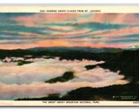 Sunrise From Mt Leconte Great Smokey Mountains Tennessee UNP Linen Postc... - $3.91