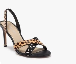 Kenneth Cole Women’s Brandy Cheetah Genuine Calf Hair Slingback Sandal S... - £35.30 GBP