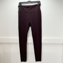 Spanx Leggings Womens XL Red Hot Assets Purple Wine Ponte Pull On Pants ... - £19.66 GBP