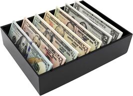 Chic Anti-Theft Cash Organizer with Customizable Compartments - Black Ac... - $49.45