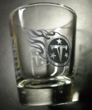 Tennessee Titans Shot Glass NFL National Football League Clear with Blue Gray - £5.60 GBP