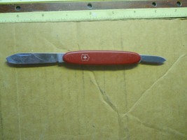 Victorinox Pocket Pal 84mm Swiss Army knife in red  - inlaid emblem, blade wear - $12.20
