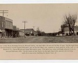 Main St After Fire 1907 Mound Valley Kansas Real Photo Postcard Blank Back  - £21.90 GBP