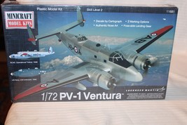 1/72 Scale Minicraft, PV-1 Ventura Airplane Model Kit #11681 BN Sealed Box - $72.00