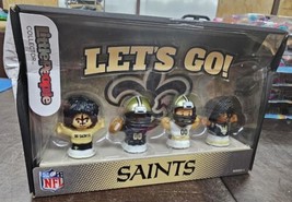 Fisher Price Little People Let&#39;s Go New Orleans Saints NFL Football Set Series 1 - £19.39 GBP