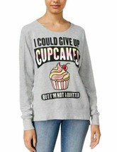 Rampage Womens Juniors Size L Novelty Cupcakes Long Sleeve Top Sweatshir... - $13.85