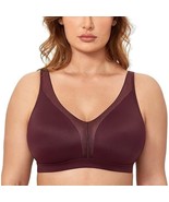 DELIMIRA Womens 34DD 34E Wireless Bras Full Coverage Unlined Seamless Ve... - $370.49 MXN