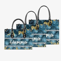 Women&#39;s Tote Bag - Teal Floral - Glamma - £47.76 GBP+