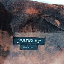 Jeanstar Women's Spandex Cotton Blend Black & Orange Dyed Pockets Jacket Size XL image 3