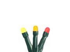 Product Works 15 B/O Orange Red Yellow Micro LED Thanksgiving Lights Green Wire - £7.57 GBP