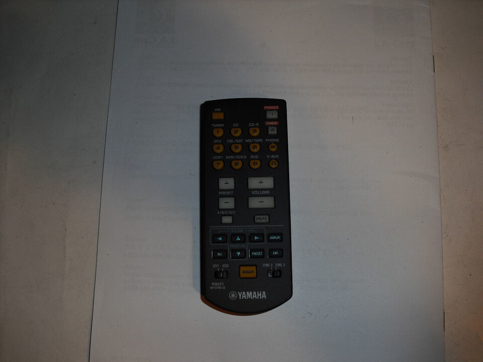 yamaha remote control rav21 for audio video sets - £5.62 GBP yamaha remote control rav21 for audio video sets - £5.62 GBP