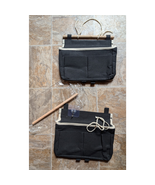 2 Canvas Hanging Storage Pouch 3 Sections For Organizing Black 9&quot; H x 11&quot; L - $210.95 MXN