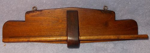 Wood Primitive Vintage Hanging Men&#39;s Tie Holder Rack - $9.95