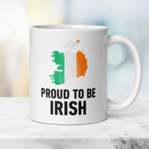Patriotic Irish Mug Proud to be Irish, Gift Mug with Irish Flag - $21.50