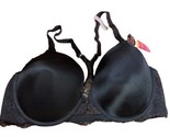 NWT Maidenform 07112 One Fab Fit Full Coverage Black Lace Racerback Bra 38D - $28.45