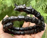 Ebony Wood DRAGON Design  Bangle Bracelet, Statement Jewelry, Handmade 7... - $78.39