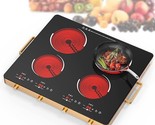 Electric Cooktop 4 Burner 24 Inch Electric Hot Plate For Cooking 6000W E... - $720.99