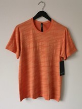 Nwt Lululemon SSWC/GOAP Coral Orange Metal Vent Breathe Ss Top Shirt Mens Medium - £58.14 GBP