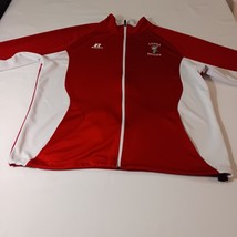 Russell Athletic S71QLMK Coosa Valley Men's Red & White Full Zip Sweatshirt Sz L image 9