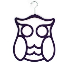 Purple Owl Scarf Belt Tights Stockings Hanger Holder Wardrobe Organiser ... - $7.20