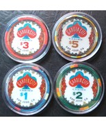 Garden City Casino Chip Sample Set - San Jose, California - 4 Chips - $18.95