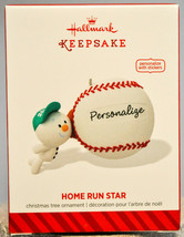 Hallmark - Home Run Star - Personalize - Baseball - 2014  Keepsake Ornament - £12.08 GBP