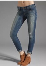 CURRENT ELLIOTT THE ROLLED SKINNY WAGER destroyed soft stretchy jeans 26... - $24.72