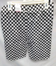 Women's Large Bart Simpson Graphic Bike Shorts - Checkered image 3