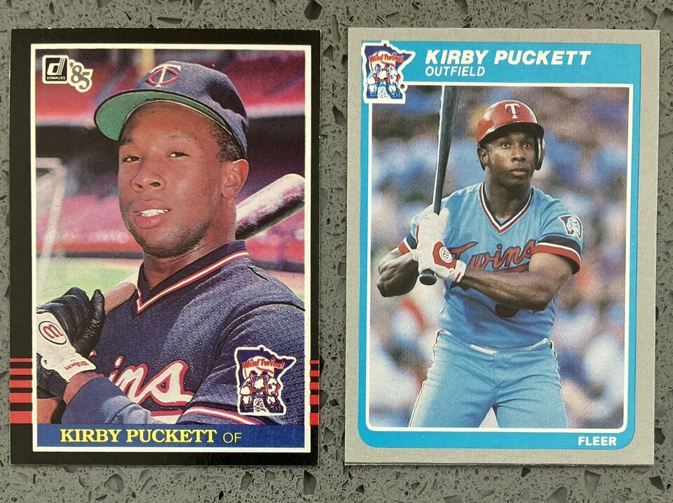 Primary image for 1985 Donruss #438 & 1985 Fleer #286 Kirby Puckett Rookie Cards RC NM