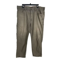 Ridgecut Mens Pants Size 40x32 Khaki Work Pants Carpenter Pockets Stains - £23.75 GBP