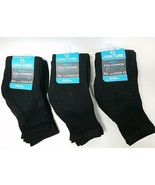 (9 Pairs) MEN&#39;S QUARTER SOCK FULL CUSHION BLACK SOCKS (Shoe Sizes 6-12) NWT - $363.45 MXN